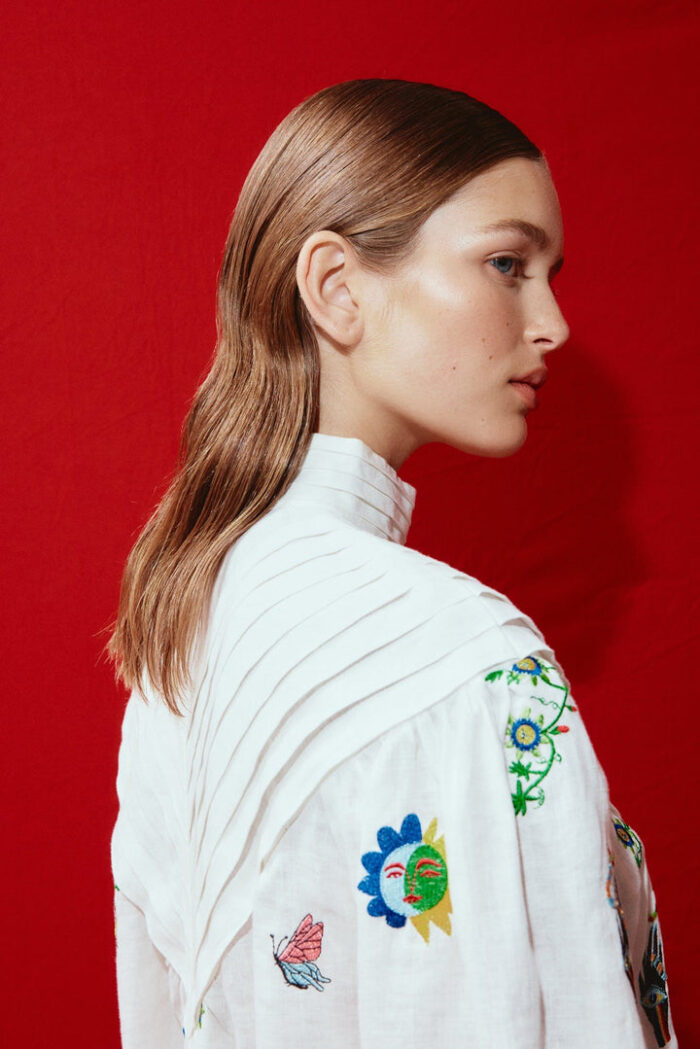 Alemais Atticus Embroidered Shirt