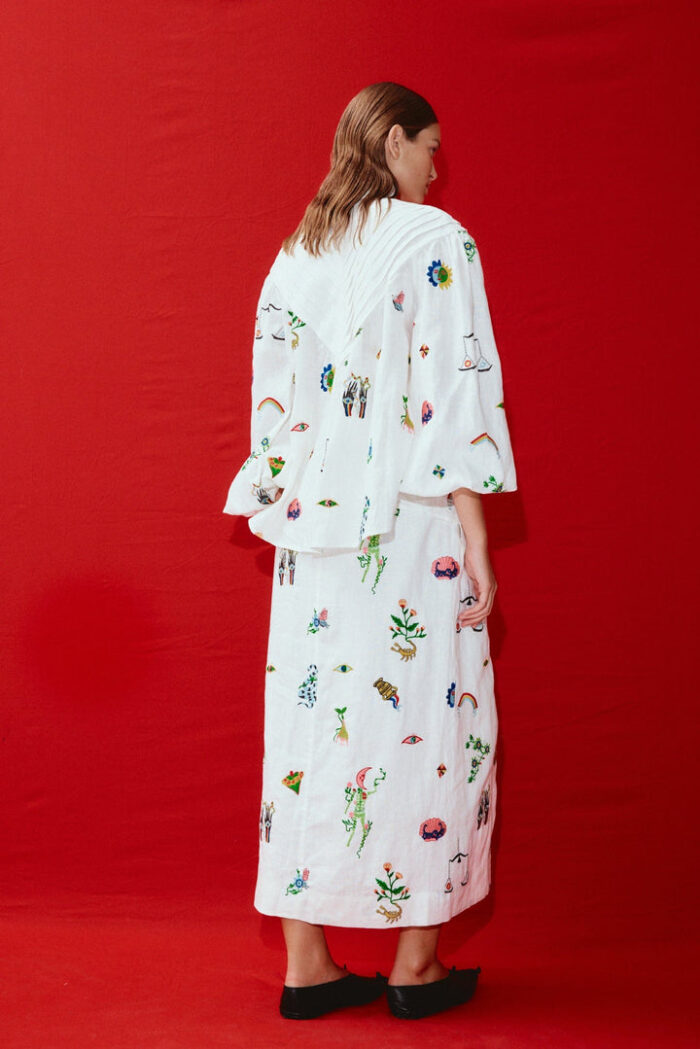 Alemais Atticus Embroidered Shirt