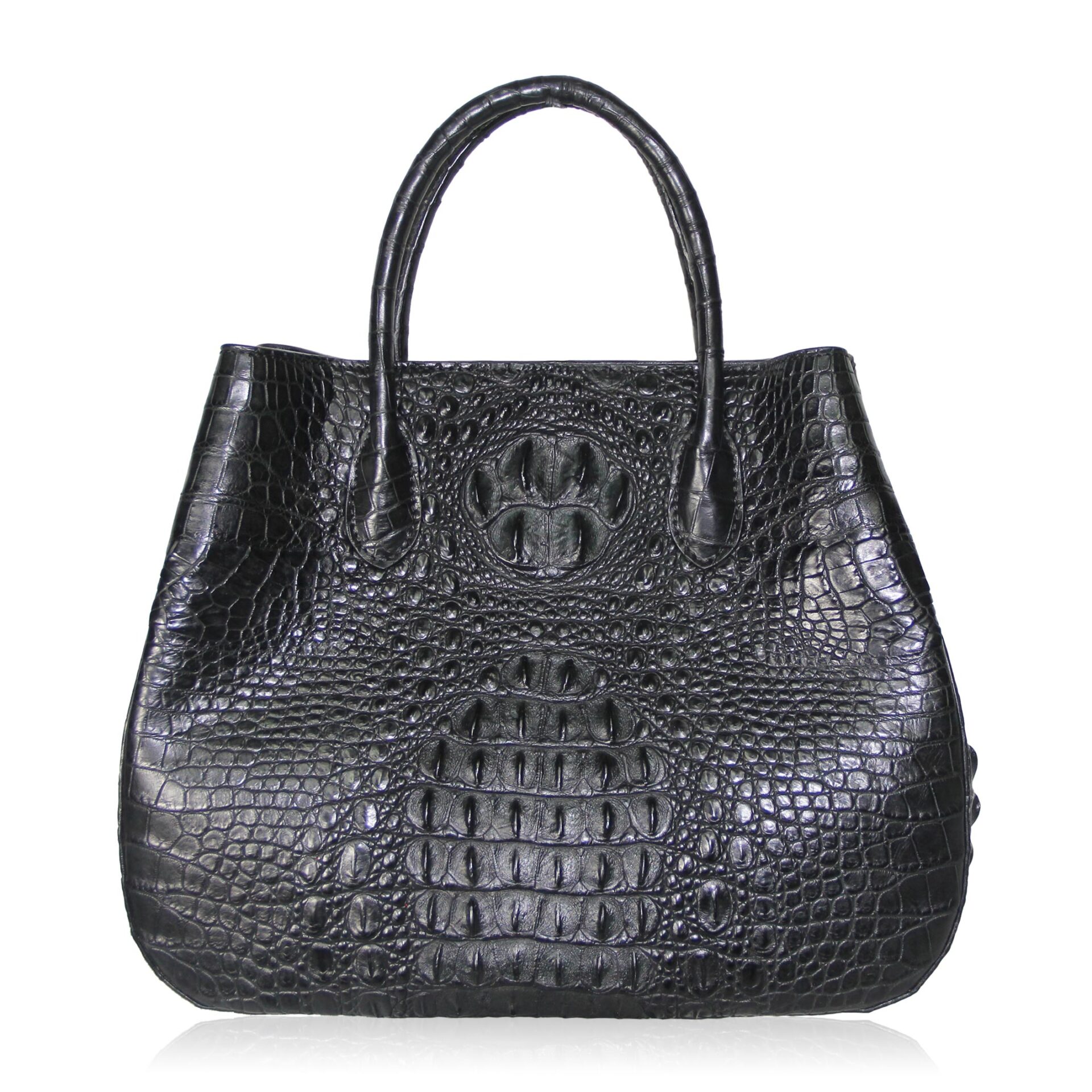 black crocodile handbag Women’s Black Crocodile Leather Handbag Novel Bags Bangkok Bootery Coveti