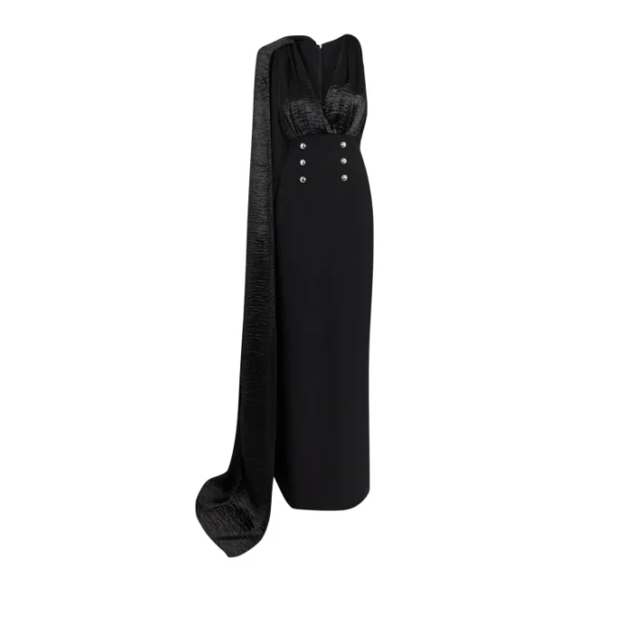 Yusuf Black Long Dress