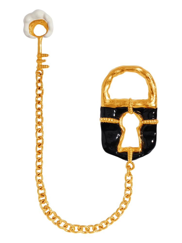 Schiaparelli Padlock And Key Brooch22301 nobg