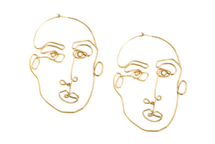 Alejandra de coss women´s stabile front gold plated earrings Clothing contemporary jewellery Coveti