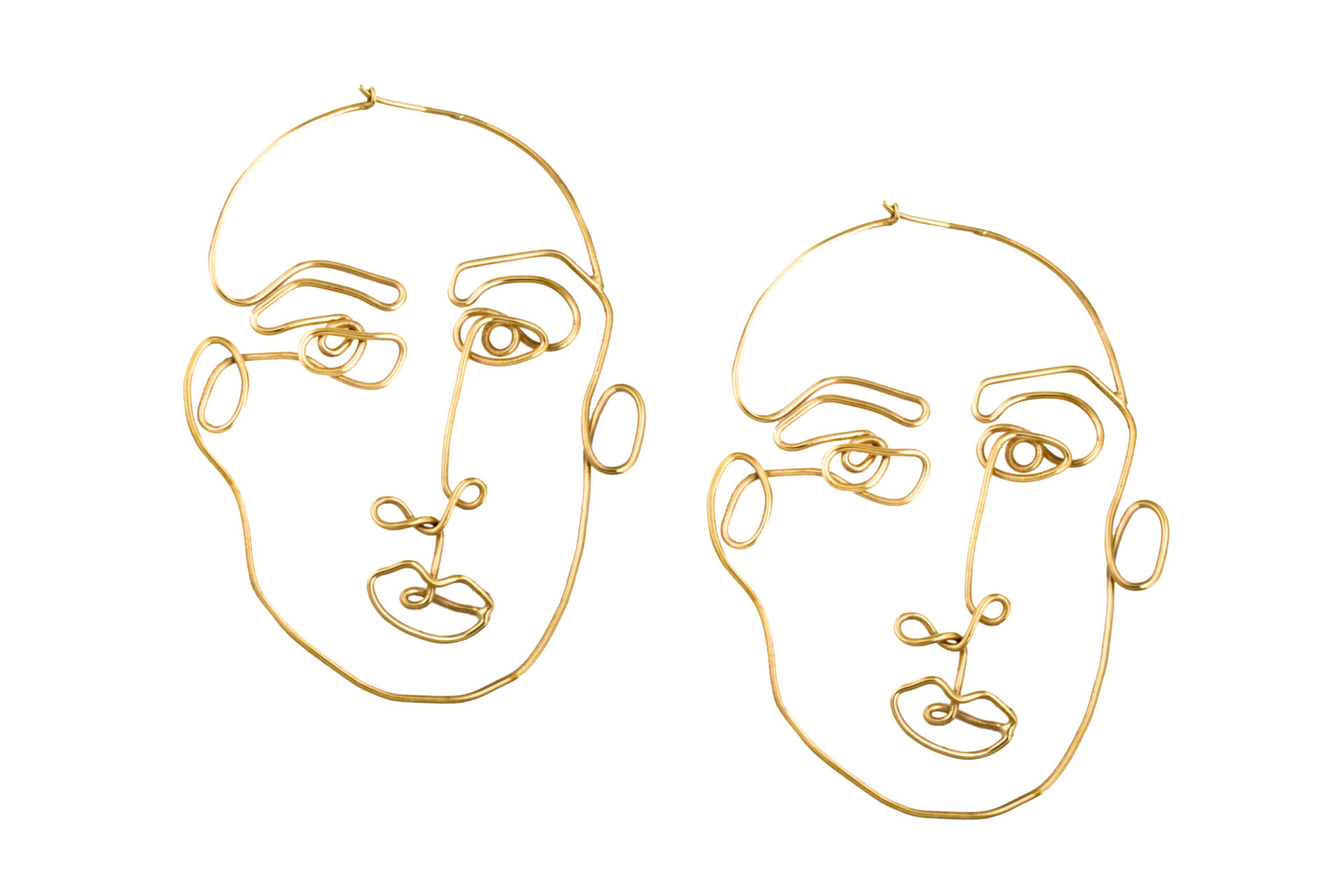 Alejandra de coss women´s stabile front gold plated earrings Clothing contemporary jewellery Coveti
