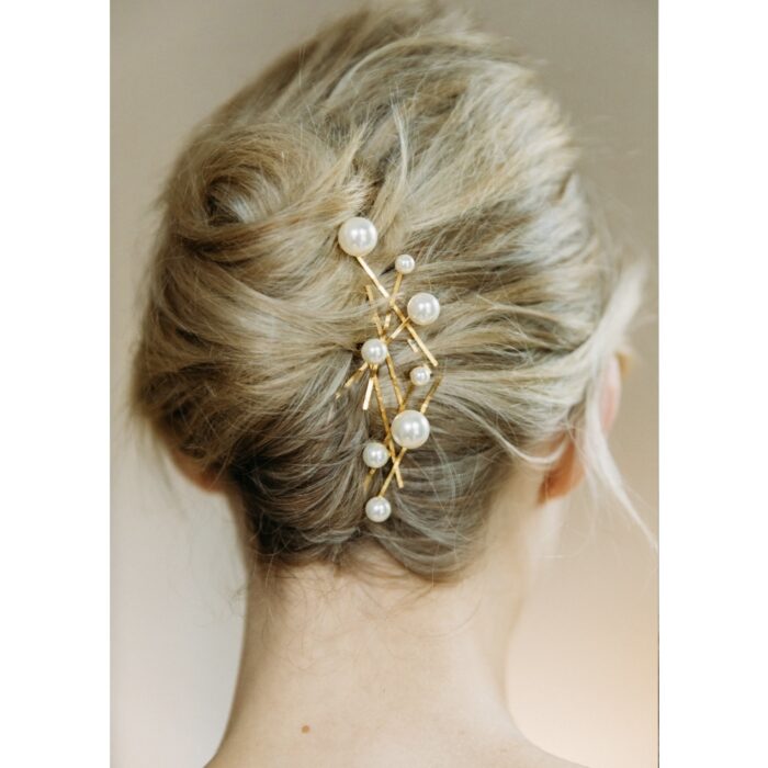 Pippa gold bobby pin set Accessories Bridal Coveti