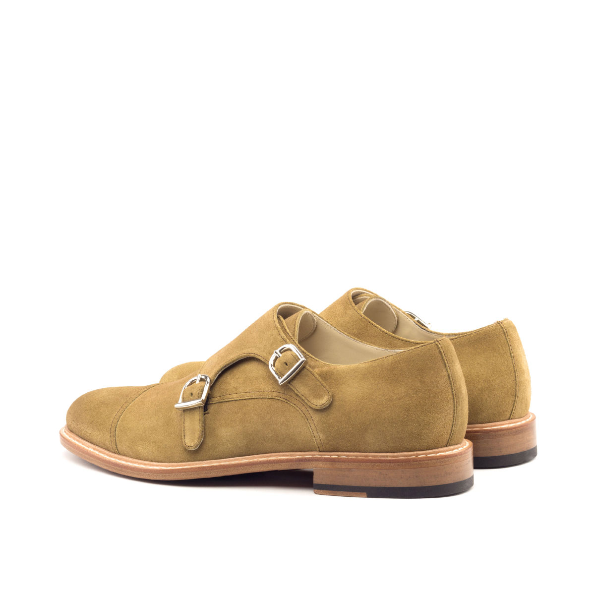 Brown Double Monk Shoe - Image 2