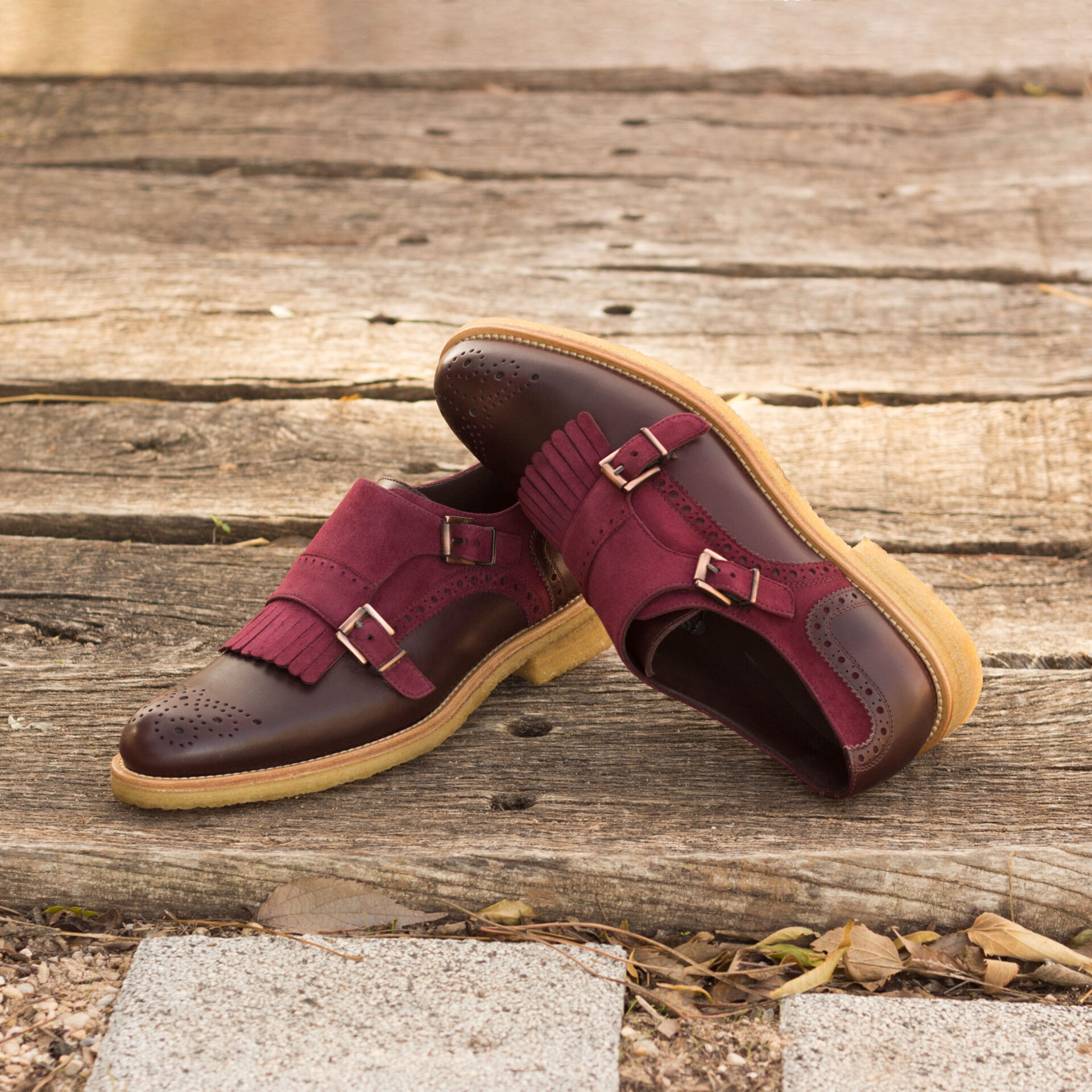 Women's Kiltie Monk Strap Shoe - Image 4