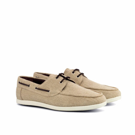 Beige Mens Boat shoes