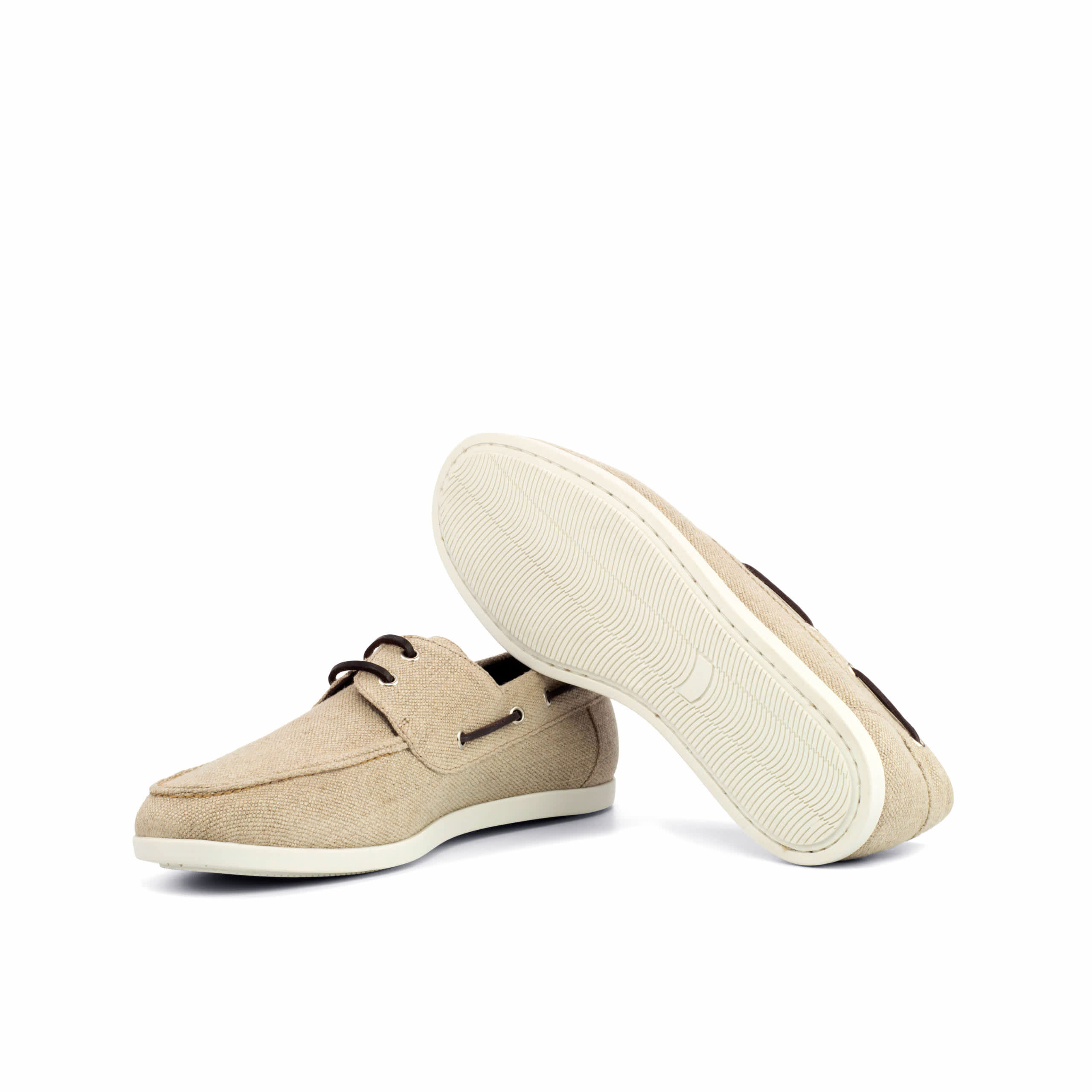 Beige Mens Boat shoes - Image 3
