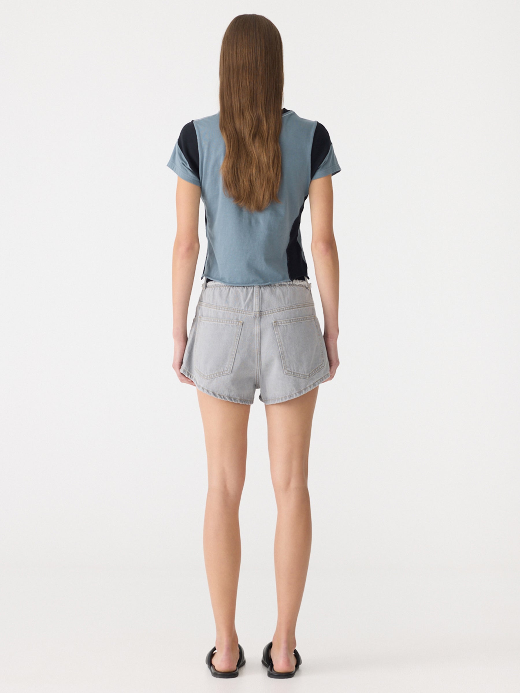 Elasticated Denim Short - Image 6