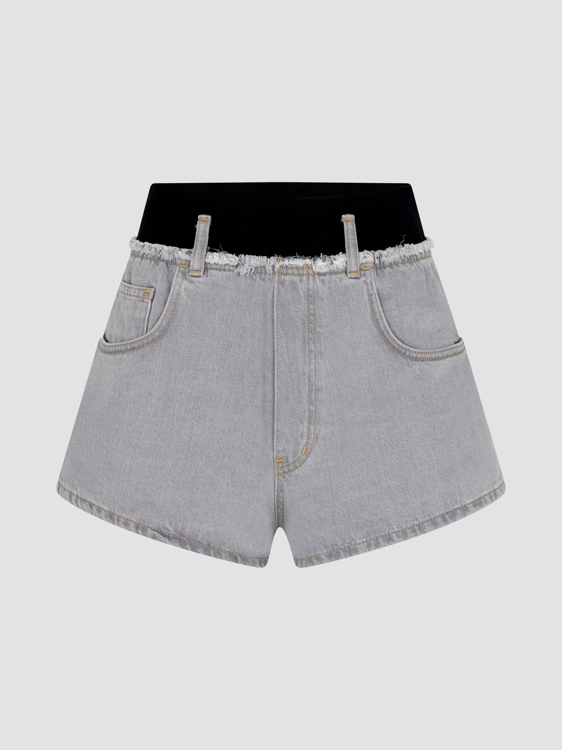 Elasticated Denim Short