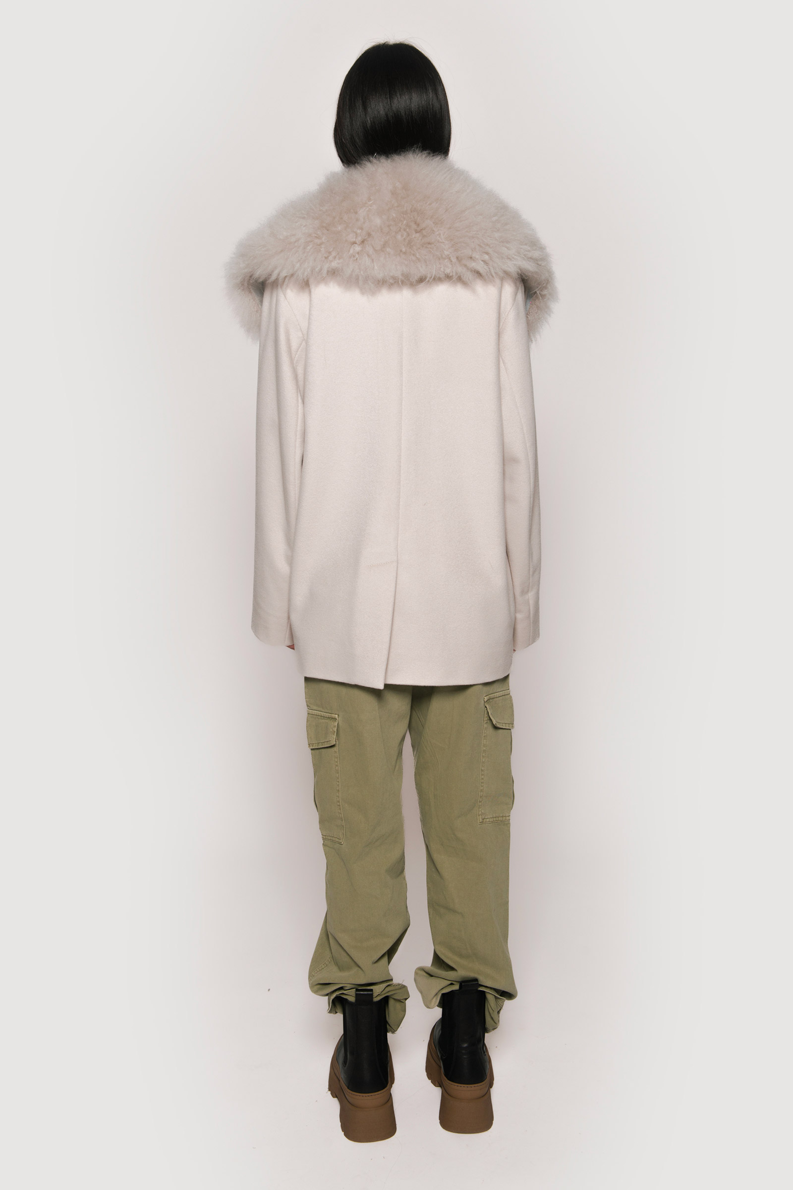 Cashmere coat mastic and mohair - Image 5