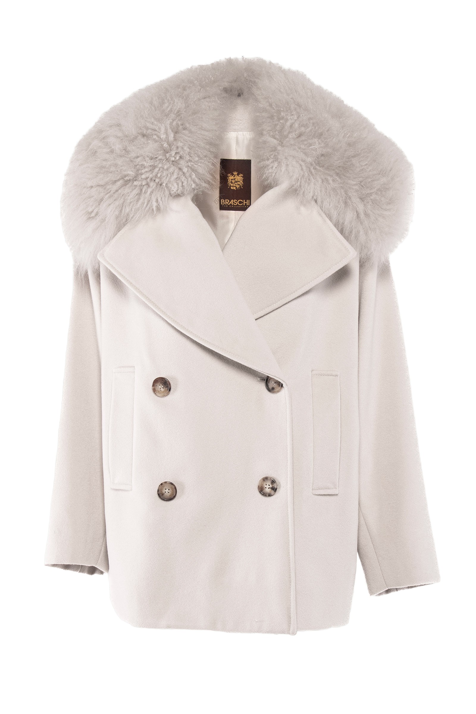 Cashmere coat mastic and mohair