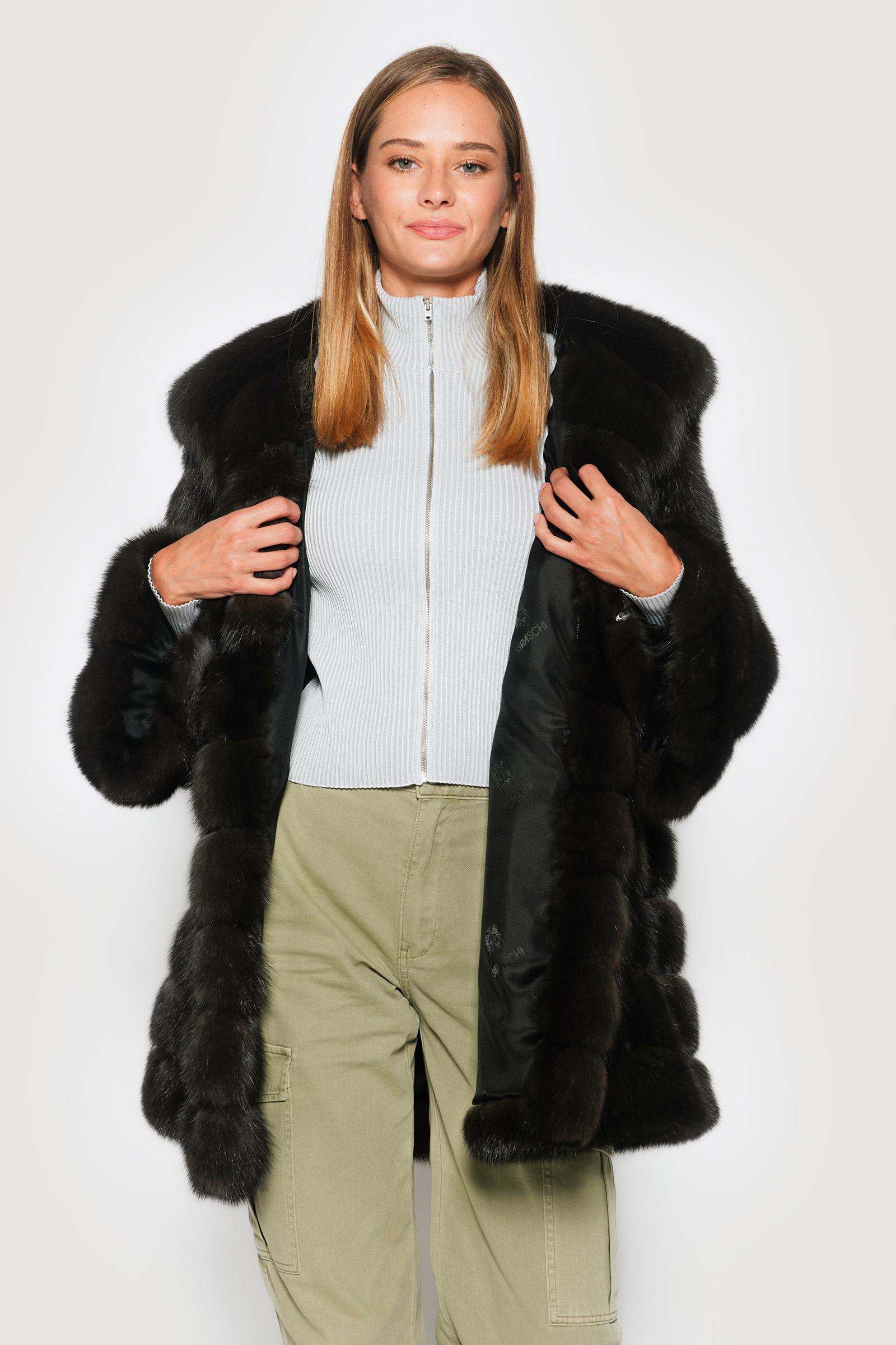 Coat in sable barguzinsky dark - Image 7