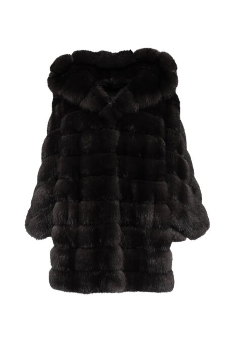 Coat in sable barguzinsky dark