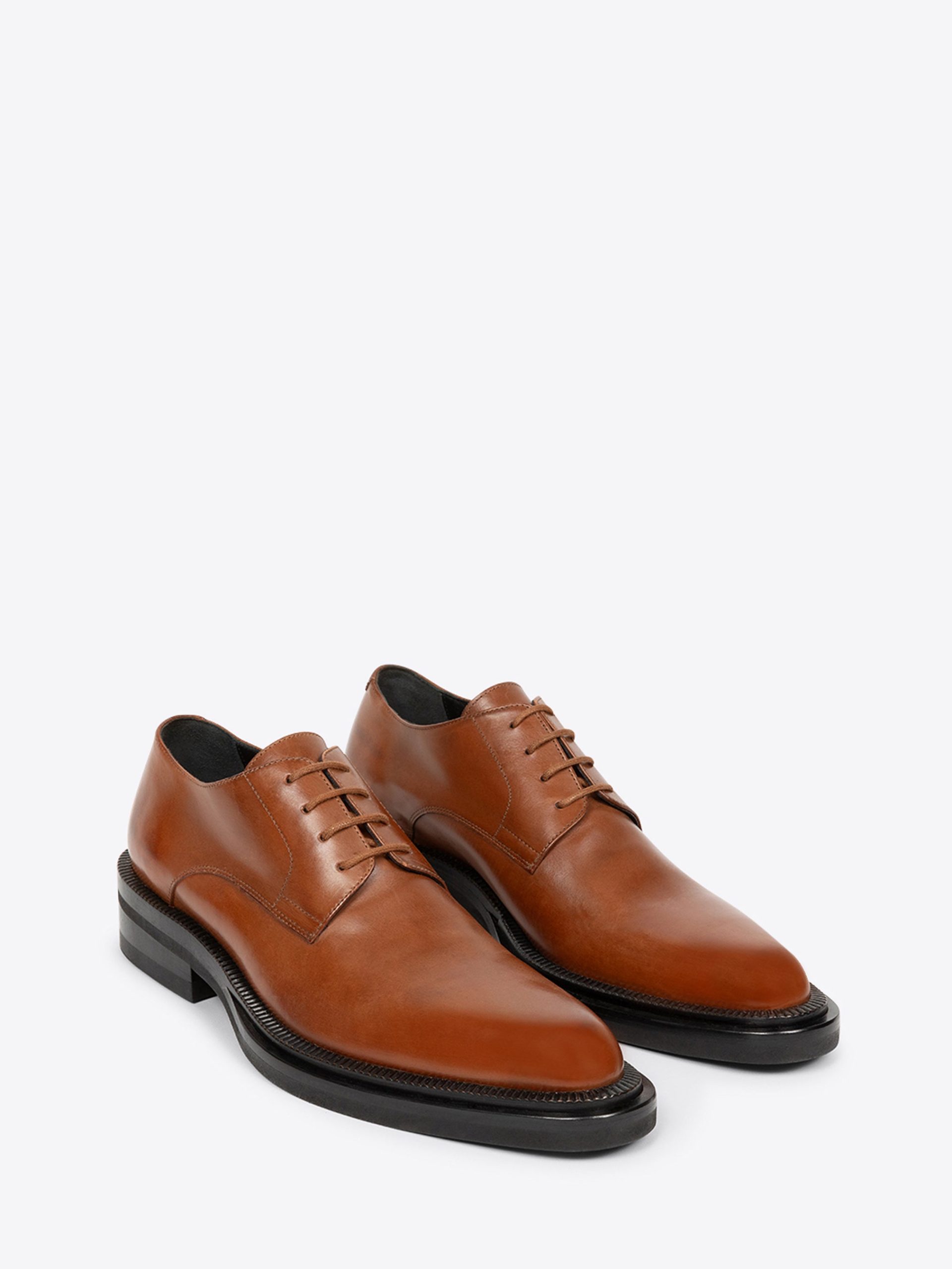 Leather derby shoes - Image 3