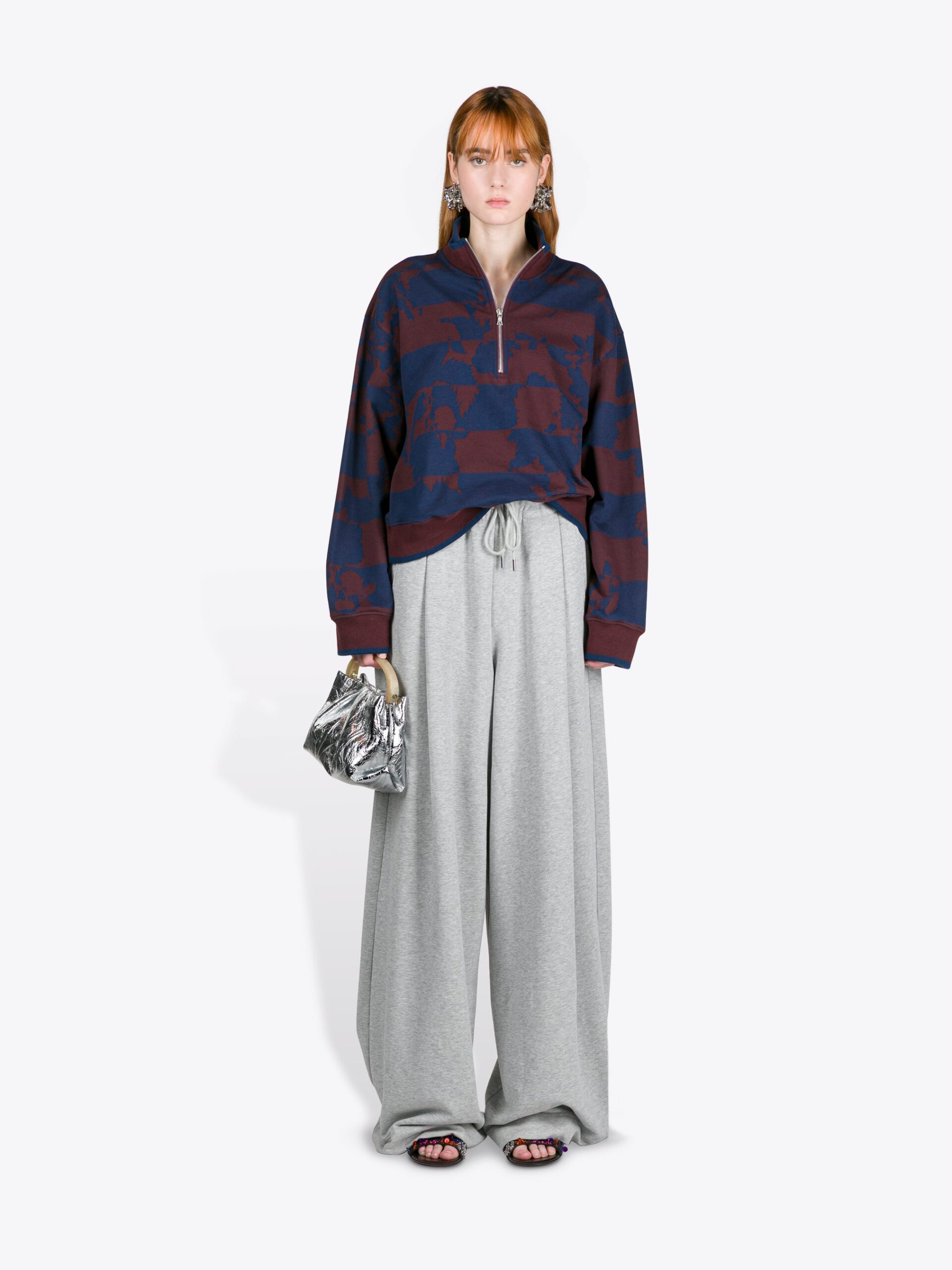 Printed Zipped Sweatshirt - Image 2