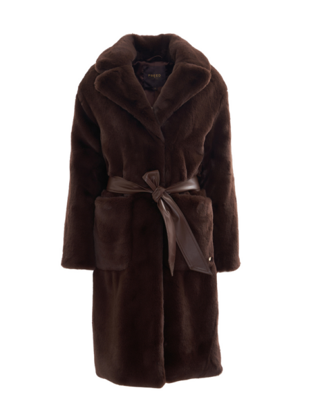 Lily Espresso Faux Fur Coat