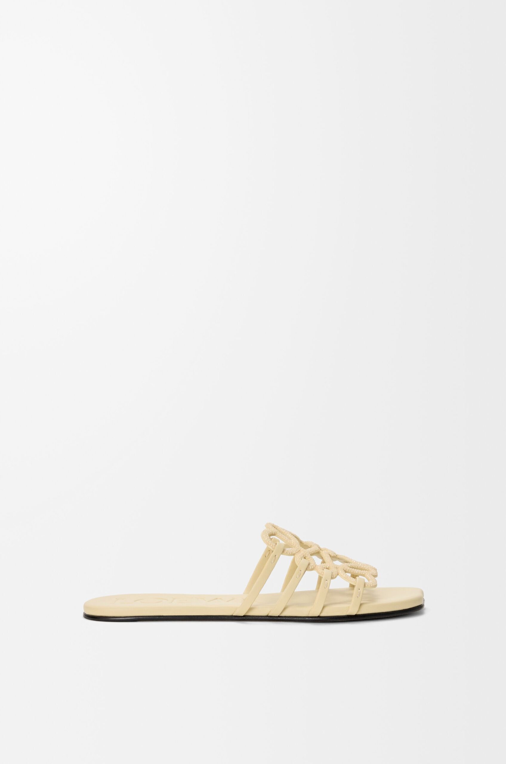 Petal Anagram Slide In Rhinestone-Embellished Suede - Image 2