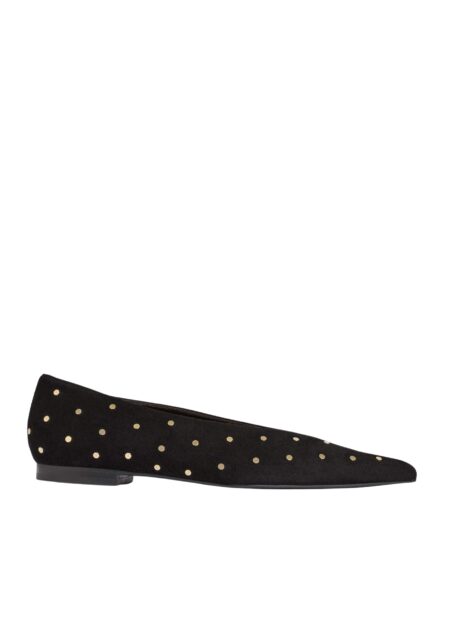 Stud Point Flat
Italian Suede