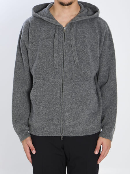 Super-fine wool hoodie