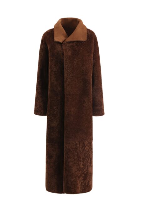 Birthday Coat Draped Shearling Coat