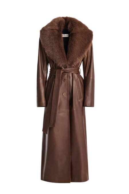 Dakota Glamorous Leather Coat