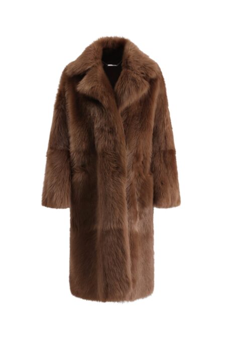 Evita Plush Shearling Coat