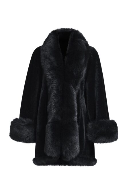 Sima Midi Chic Shearling Coat
