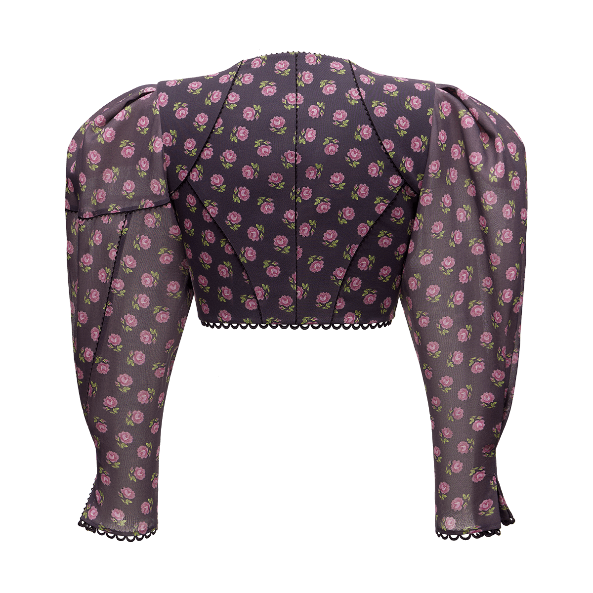 Cotton blouse with a signature floral print - Image 4