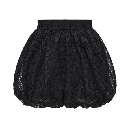 Cotton shorts with floral embroidery