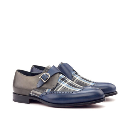 Gray Single Monk Shoe