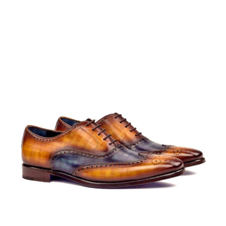 Hand Made Patina Full Brogue Shoe